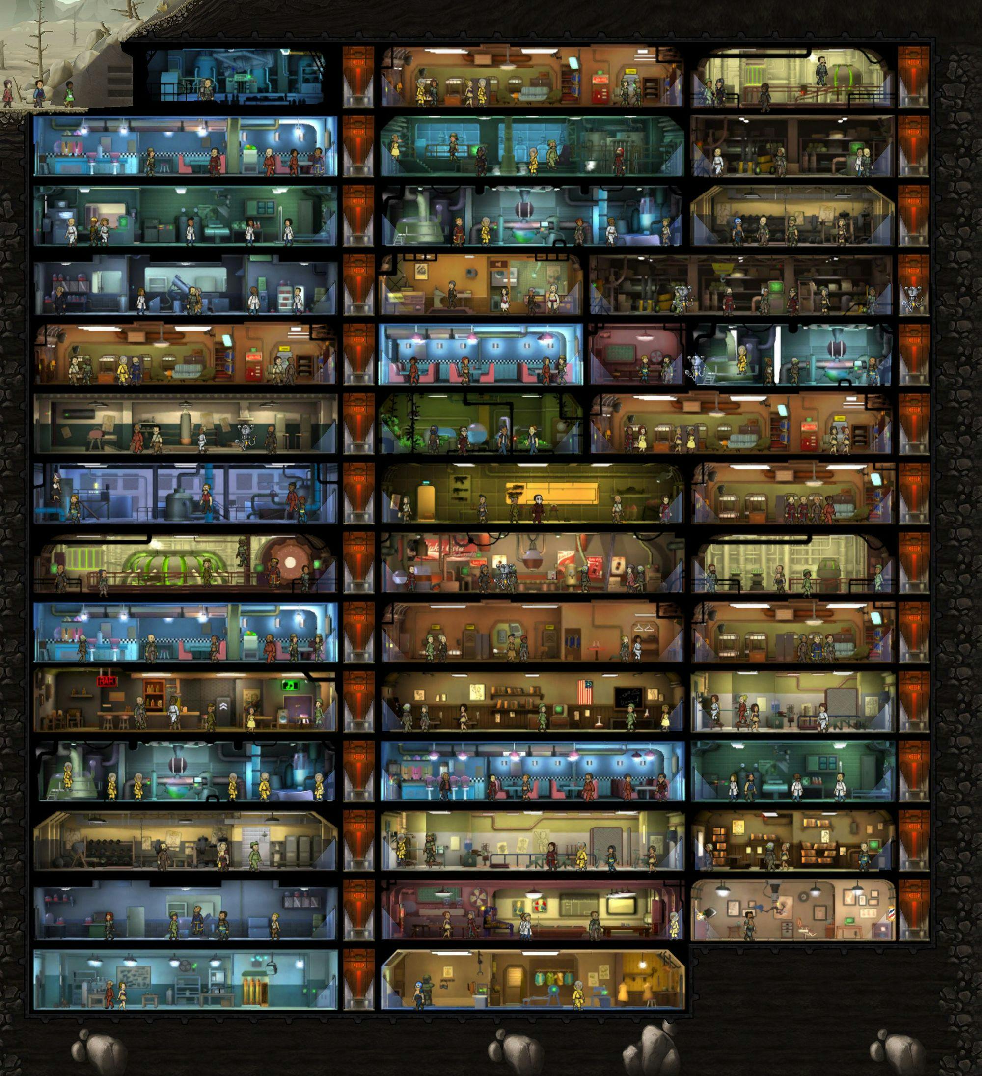 Fallout Shelter is a Pretty Game